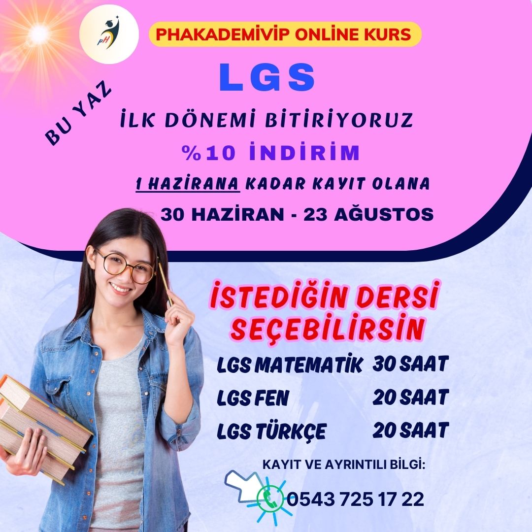 LGS YAZ KURSU (İlk dönem konuları)